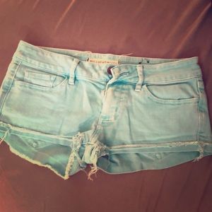 Bullhead Black Blue Low Rise Jean Shorts